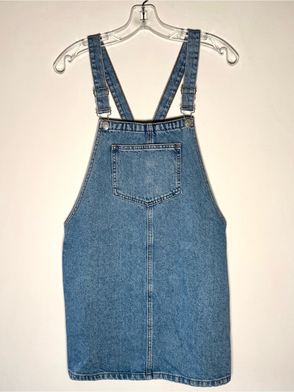 Topshop MOTO Denim Overall Dress